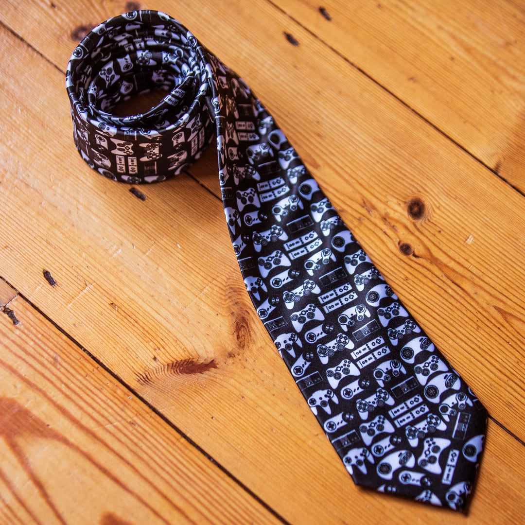 Video Game Controllers Neck Tie Tie