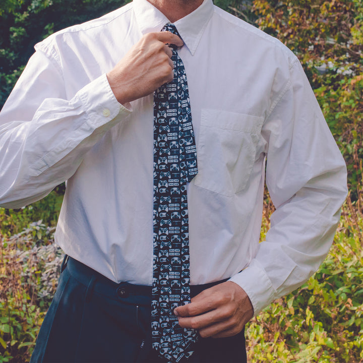 Video Game Controllers Neck Tie Tie
