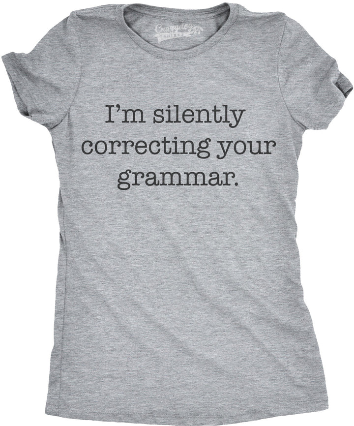 Funny Dark Heather Grey Womens T Shirt Nerdy Nerdy Sarcastic Tee