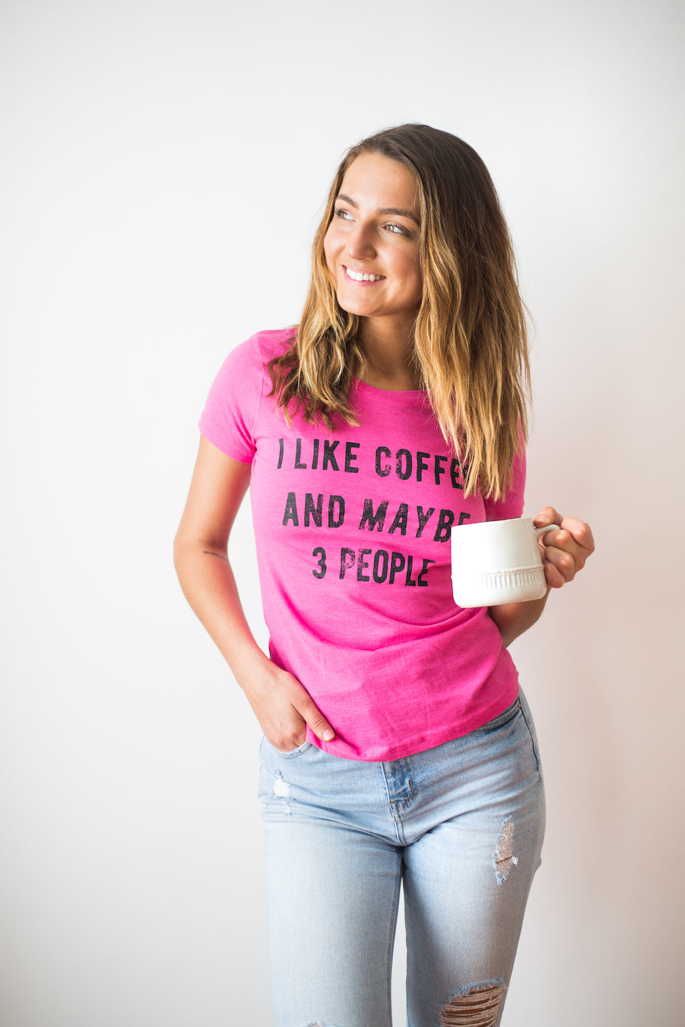 I Like Coffee And Maybe 3 People Women's T Shirt