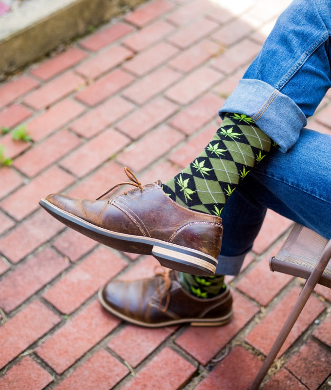 Argyle Marijuana Socks