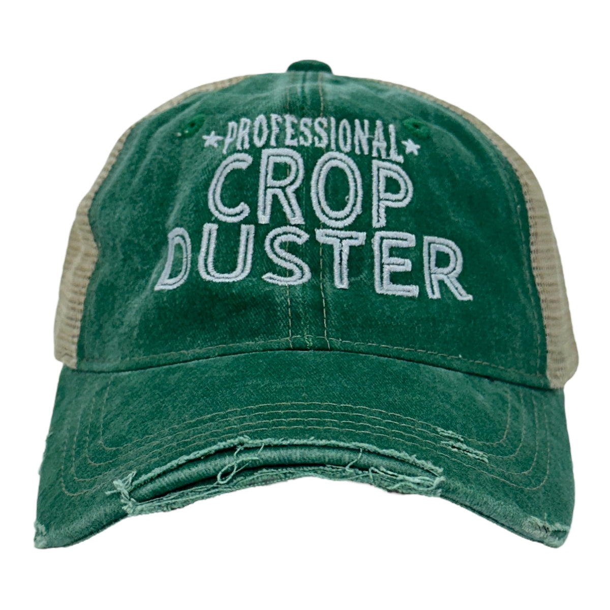 Funny Trucker Black - Pro Crop Duster Professional Crop Duster Nerdy Sarcastic Toilet Tee