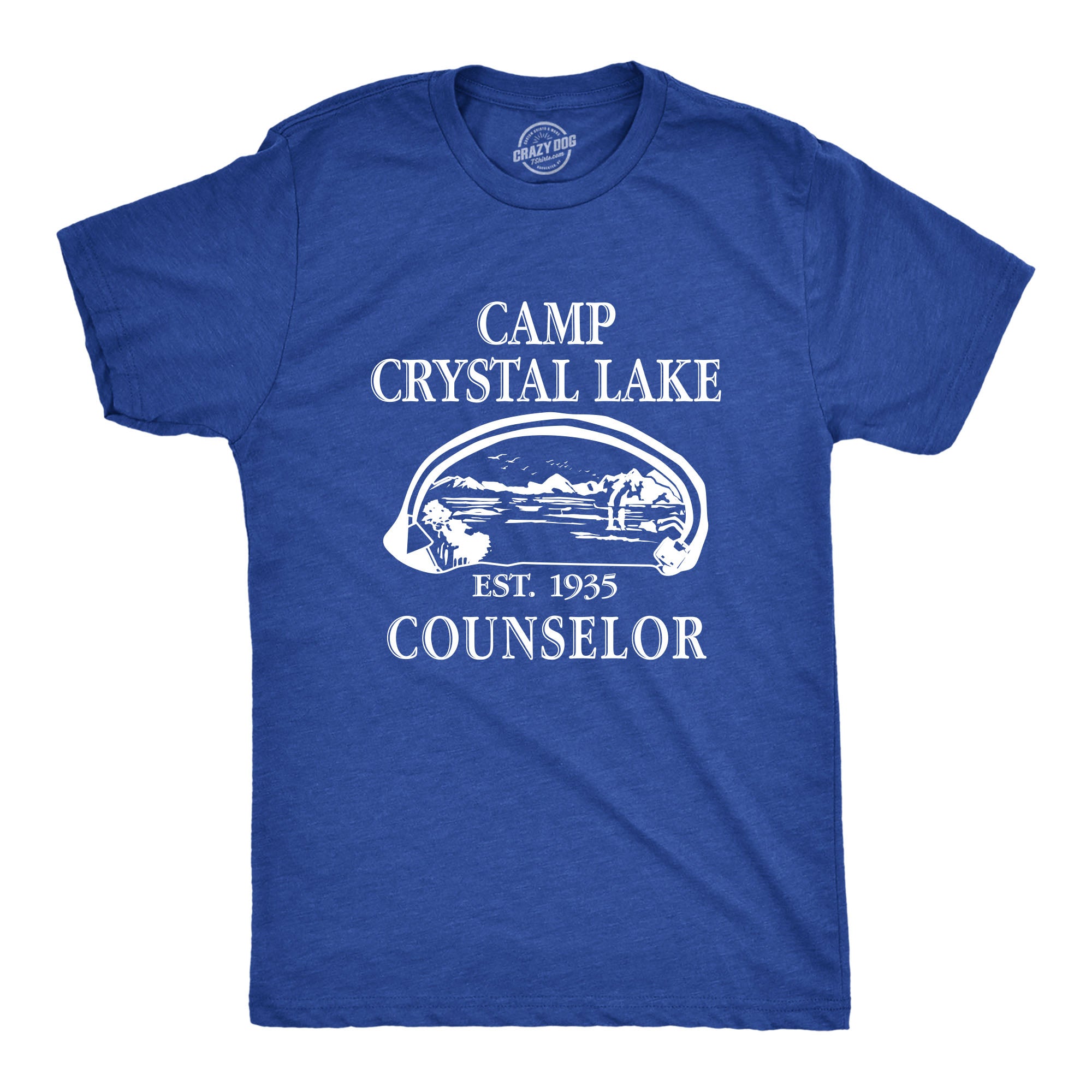 Funny Camp Crystal Lake Mens T Shirt Nerdy Halloween TV & Movies Camping Retro Tee