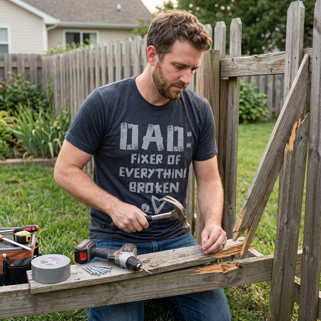 Dad Fixer Of Everything Broken Men's T Shirt