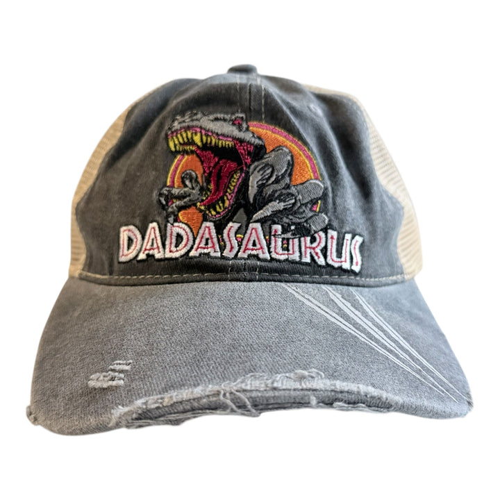 Funny Trucker Black - Dadasaurus Dadasaurus Nerdy Father's Day Dinosaur Tee