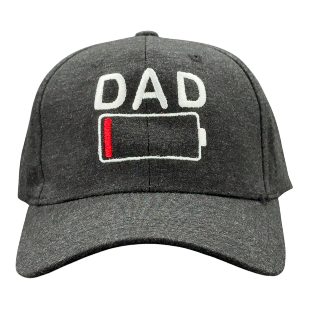 Funny Black - Dad Battery Dad Battery Nerdy Father's Day Tee