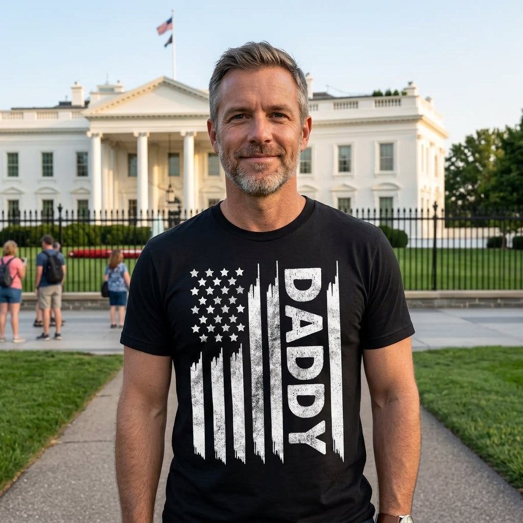 American Flag Daddy Men's T Shirt