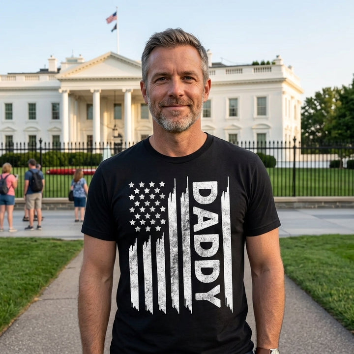 American Flag Daddy Men's T Shirt