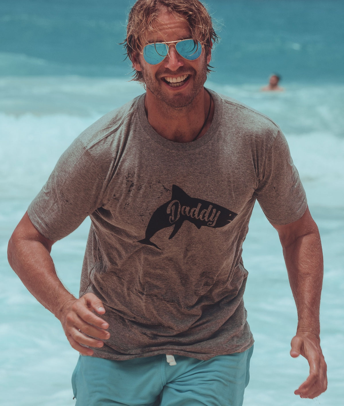 Daddy Shark Men&#39;s Tshirt