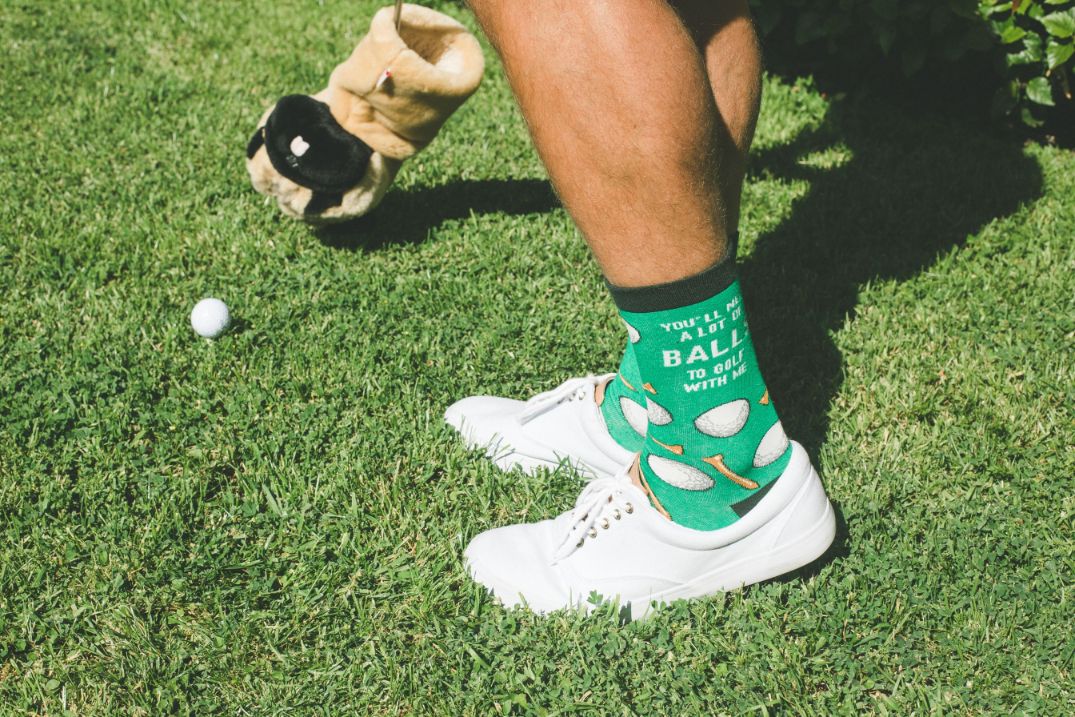 Mens You&#39;ll Need A Lot Of Balls To Golf With Me Socks