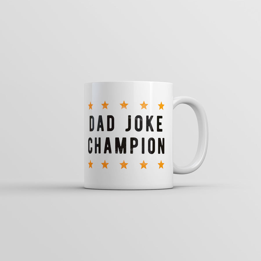 Funny White Dad Joke Champion Coffee Mug Nerdy Father's Day sarcastic Tee