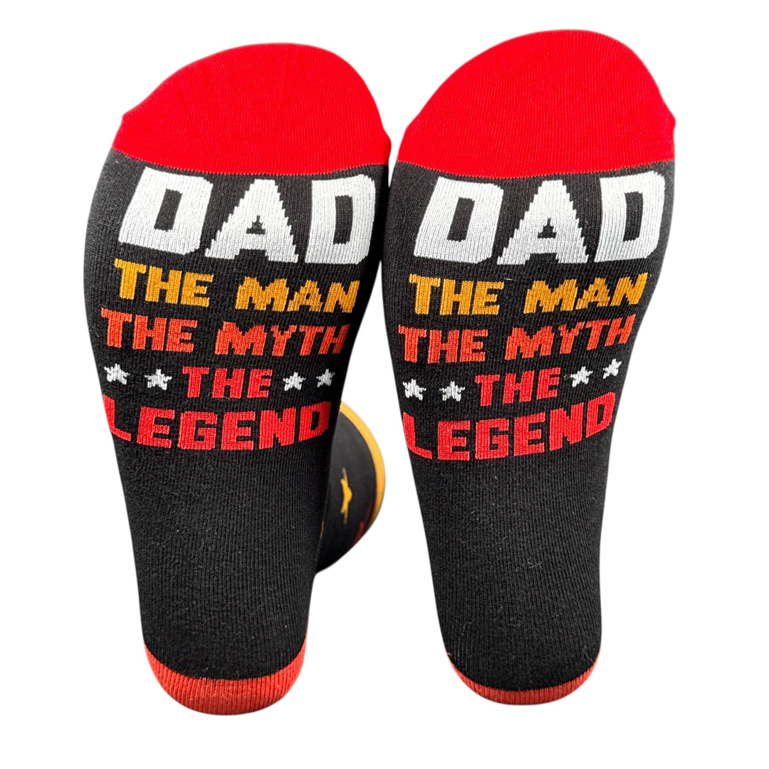 Funny Dad Man Myth Lengend Dad The Man The Myth The Legend Sock Nerdy Father's Day Tee