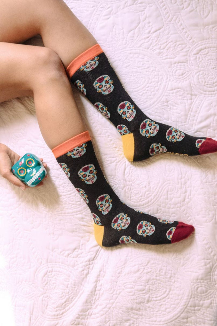 Mens Sugar Skull Socks