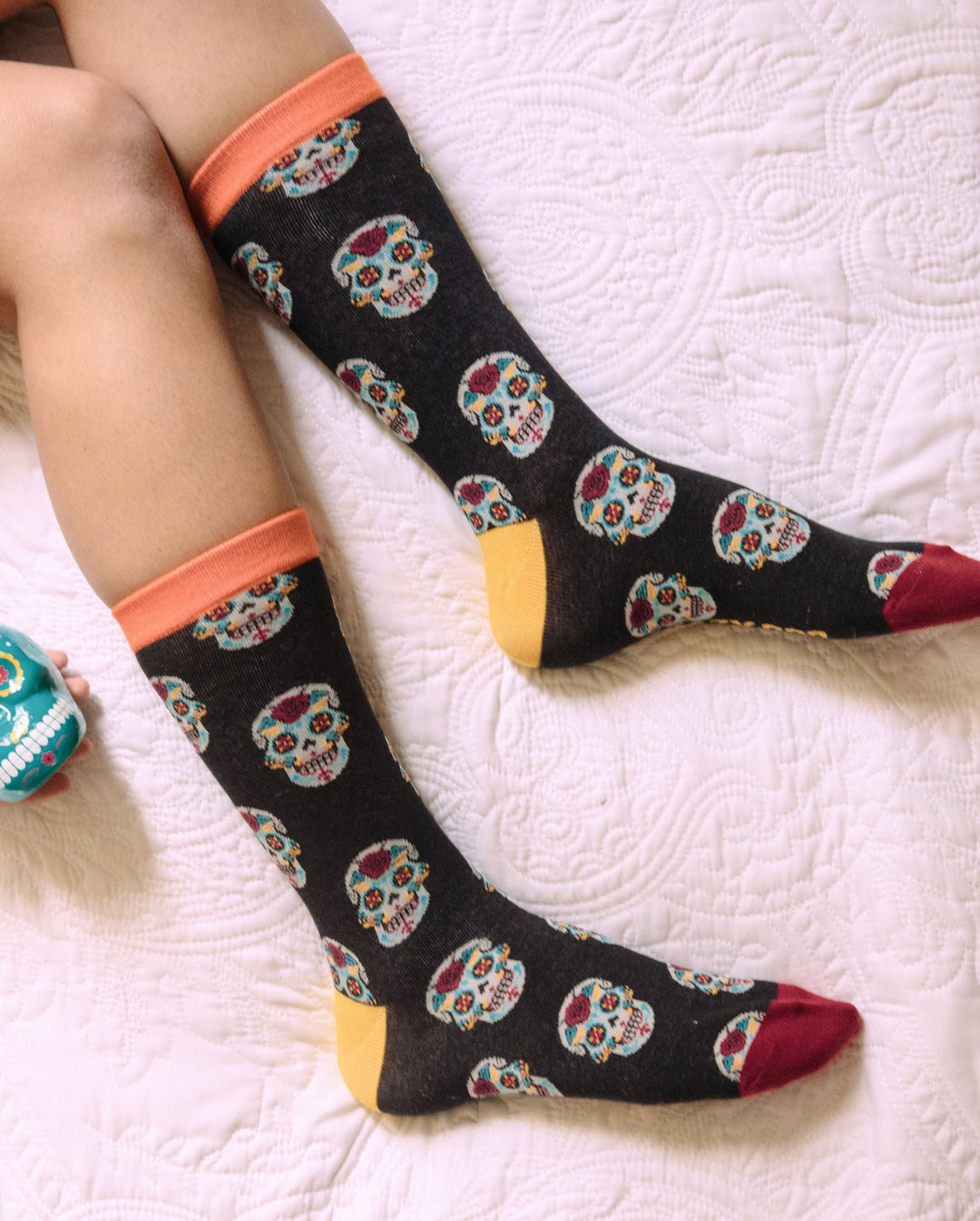 Womens Sugar Skull Socks
