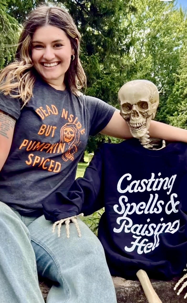 Casting Spells And Raising Hell Crew Neck Sweatshirt