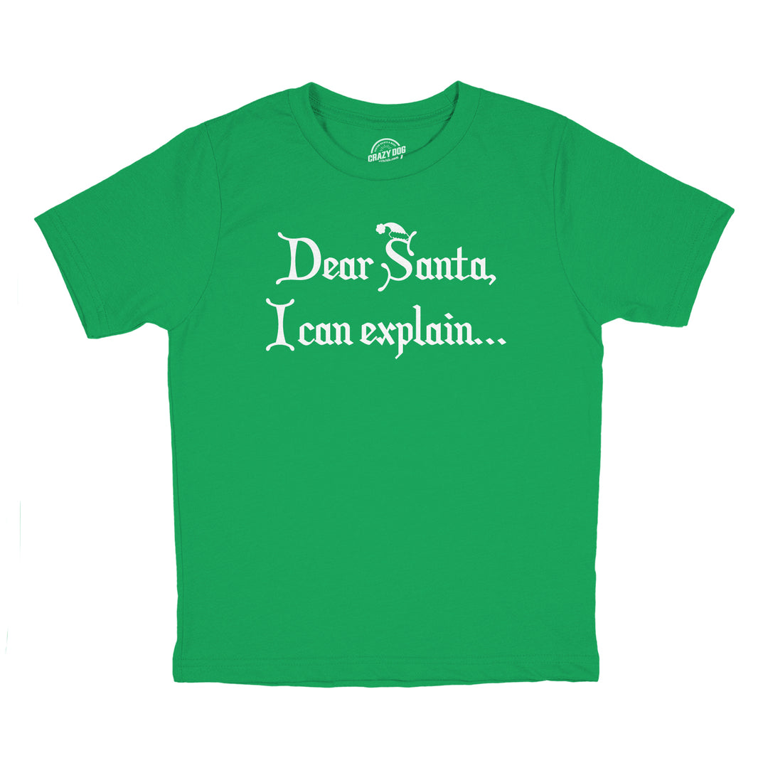 Dear Santa, I Can Explain Youth T Shirt