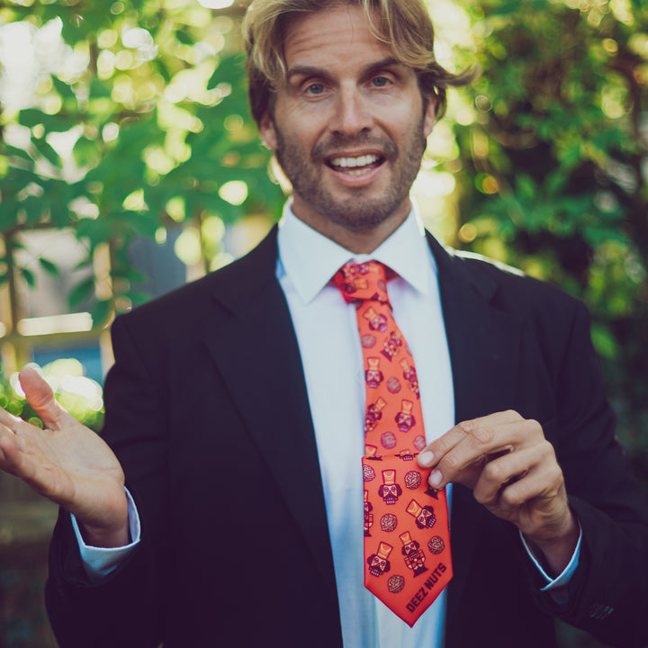 Deez Nuts Nutcracker Tie