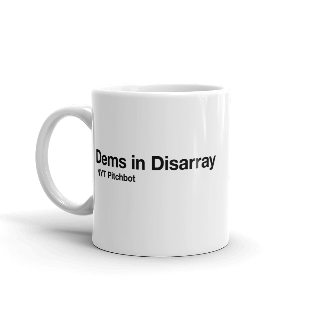 Funny White Dems In Disarray Coffee Mug Nerdy sarcastic Tee