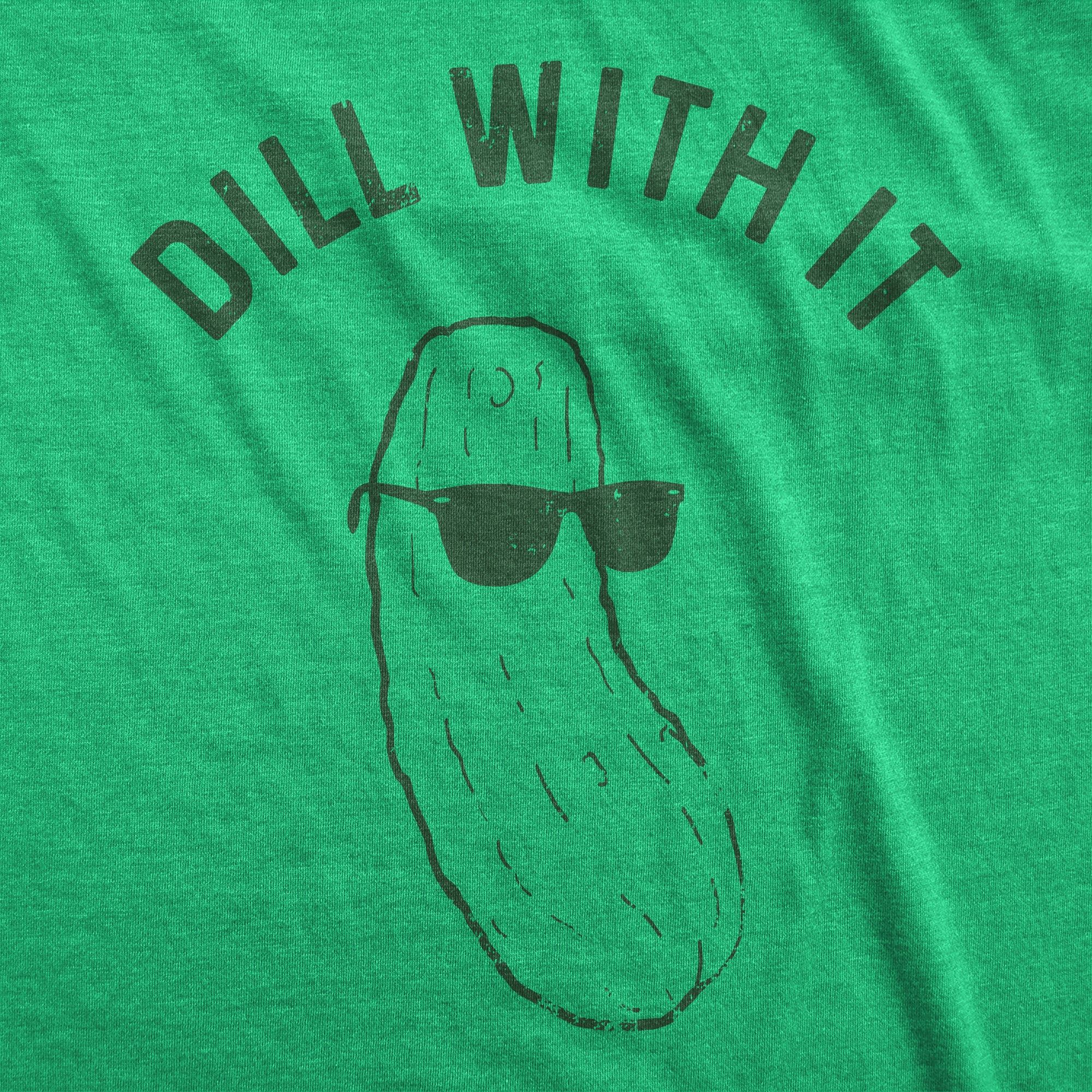 Funny Dill With It Womens T Shirt Nerdy Food Tee