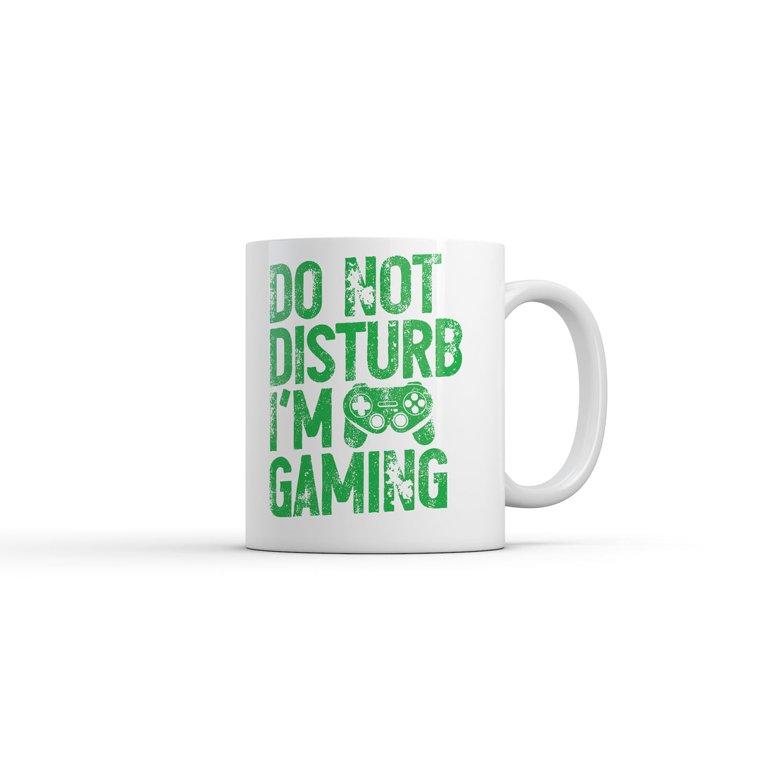 Funny White Do Not Disturb Im Gaming Coffee Mug Nerdy Video Games Tee