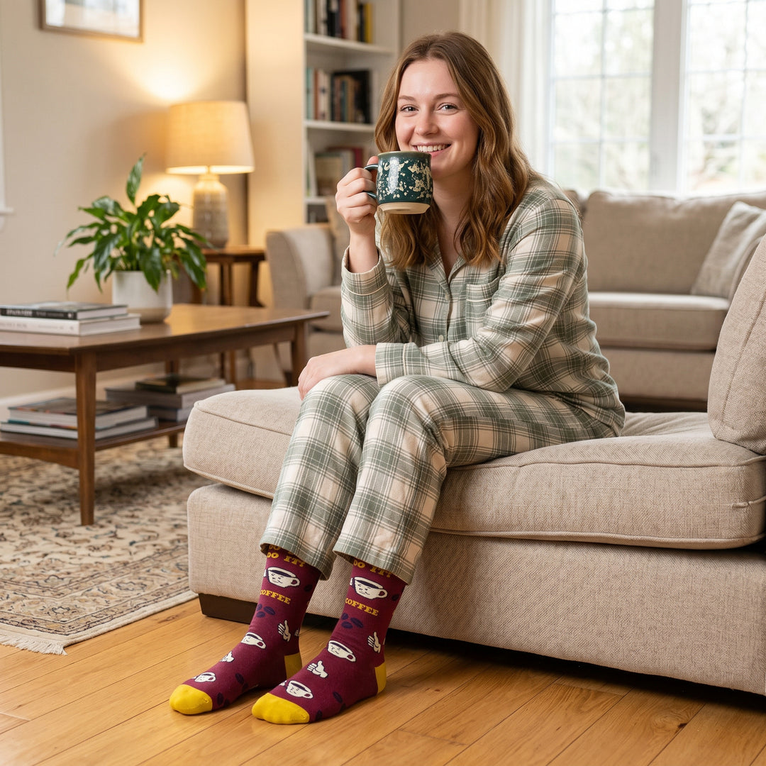 Womens You Can Do It Coffee Socks