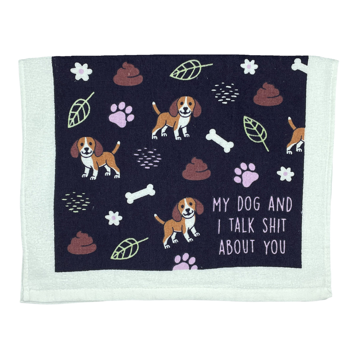 Funny Dog Talk Shit Animal Tea Towels Nerdy Dog Tee