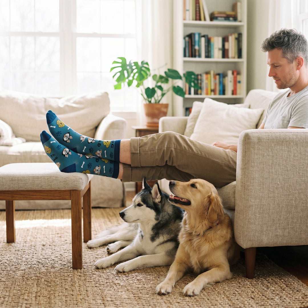 Mens Best Dog Dad Ever Socks