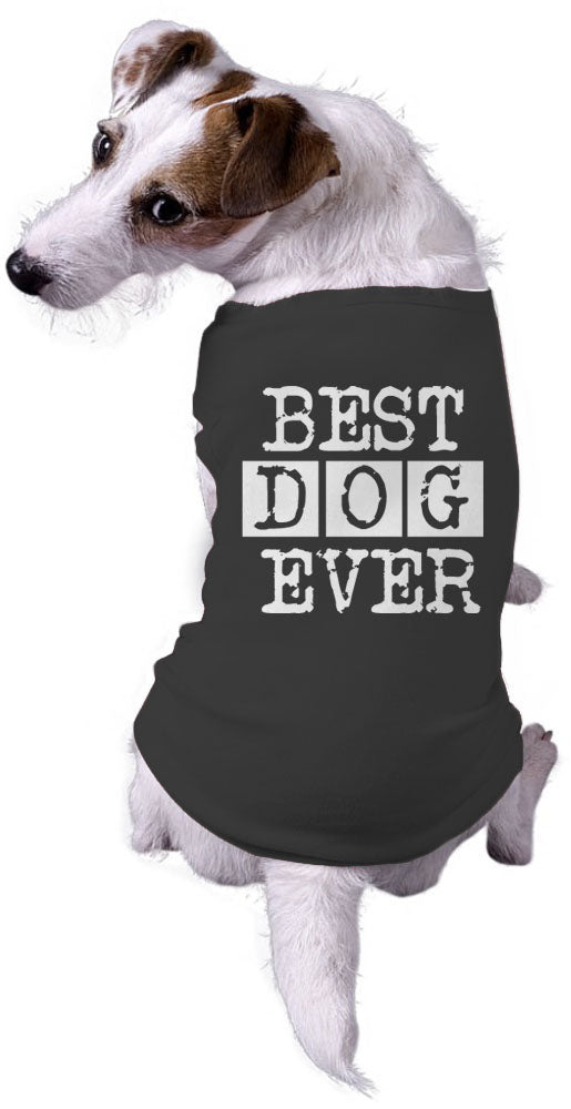 Funny Black Best Dog Ever Dog Shirt Nerdy Dog Tee