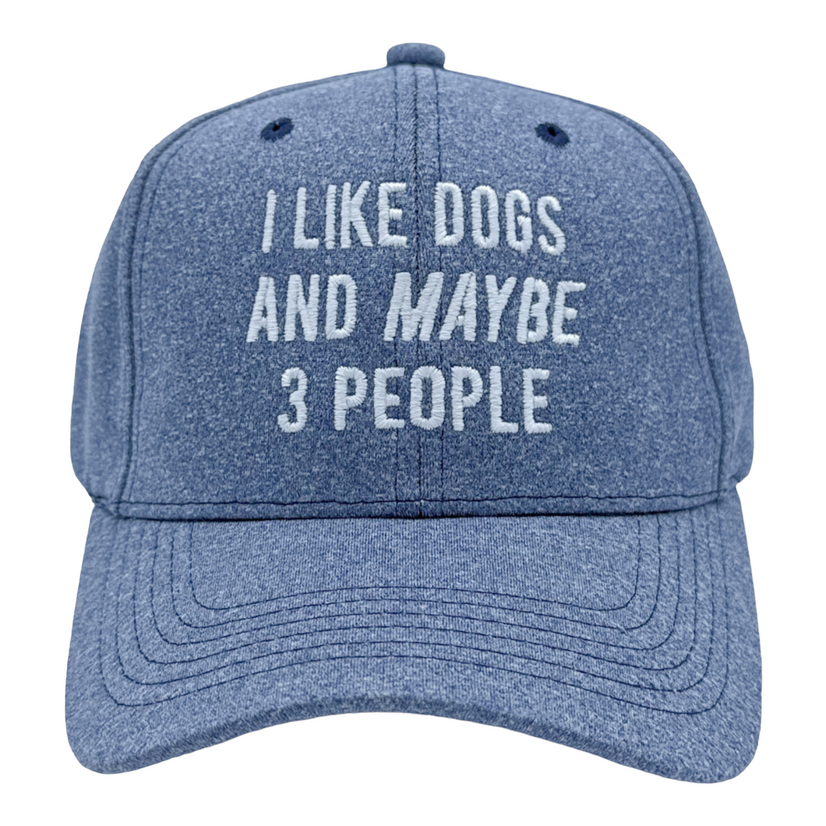 Funny Blue - I Like Dogs And Maybe 3 People I Like Dogs And Maybe 3 People Nerdy Dog Introvert Tee