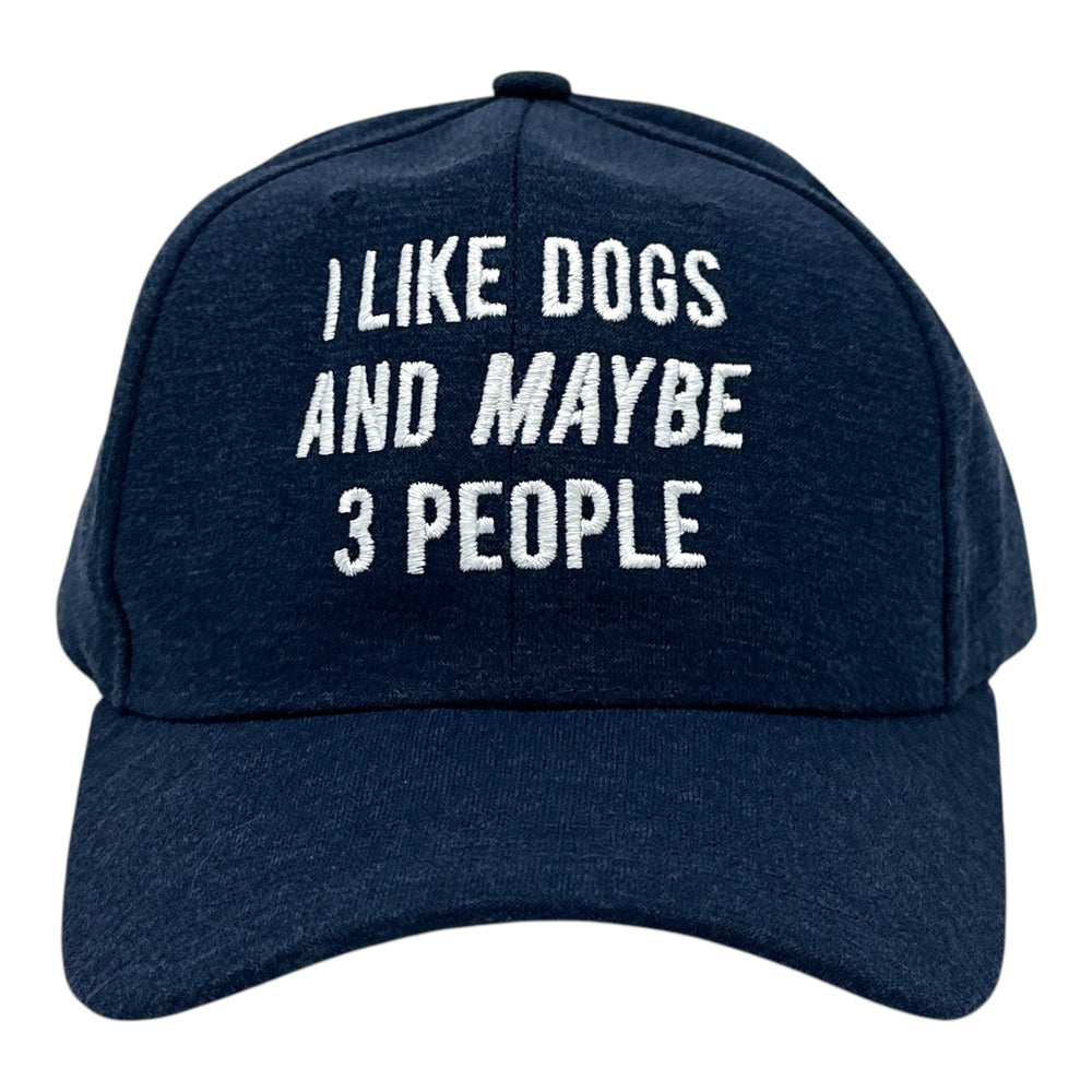 Funny Navy - Dogs And 3 People Nerdy sarcastic Dog Introvert Tee