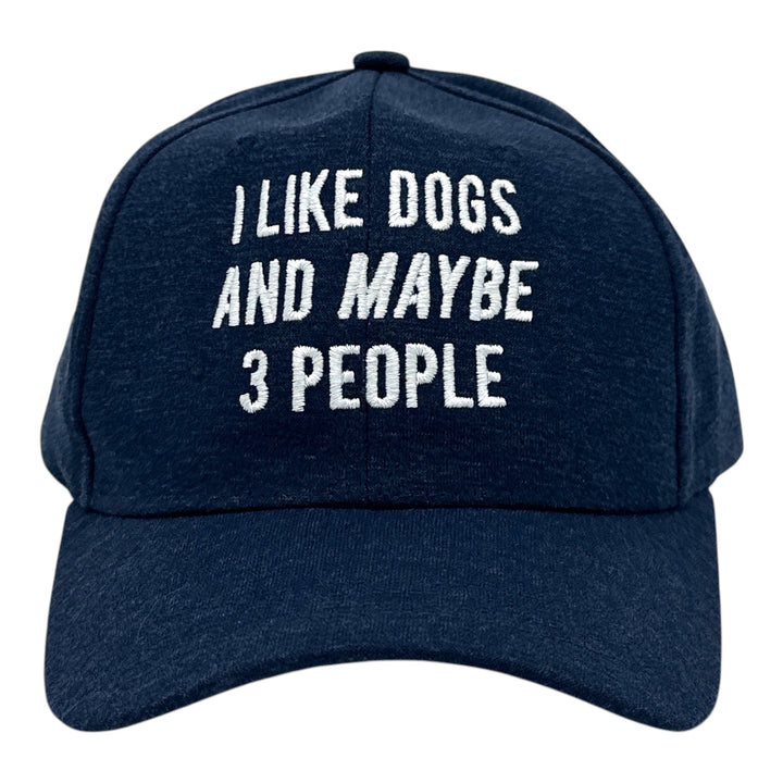 Funny Blue - Dogs And 3 People Nerdy sarcastic Dog Introvert Tee