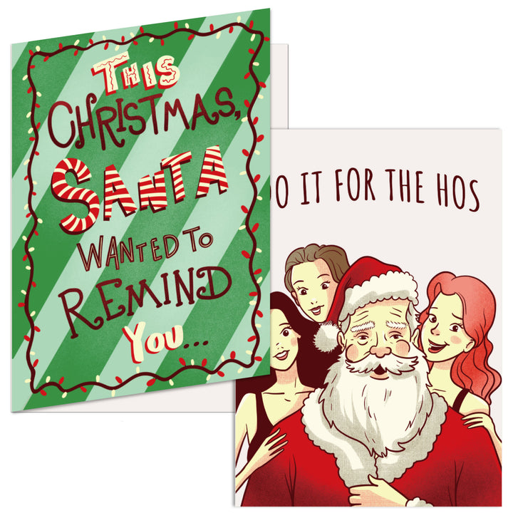 Funny For The Hos Christmas Nerdy Christmas sex Tee