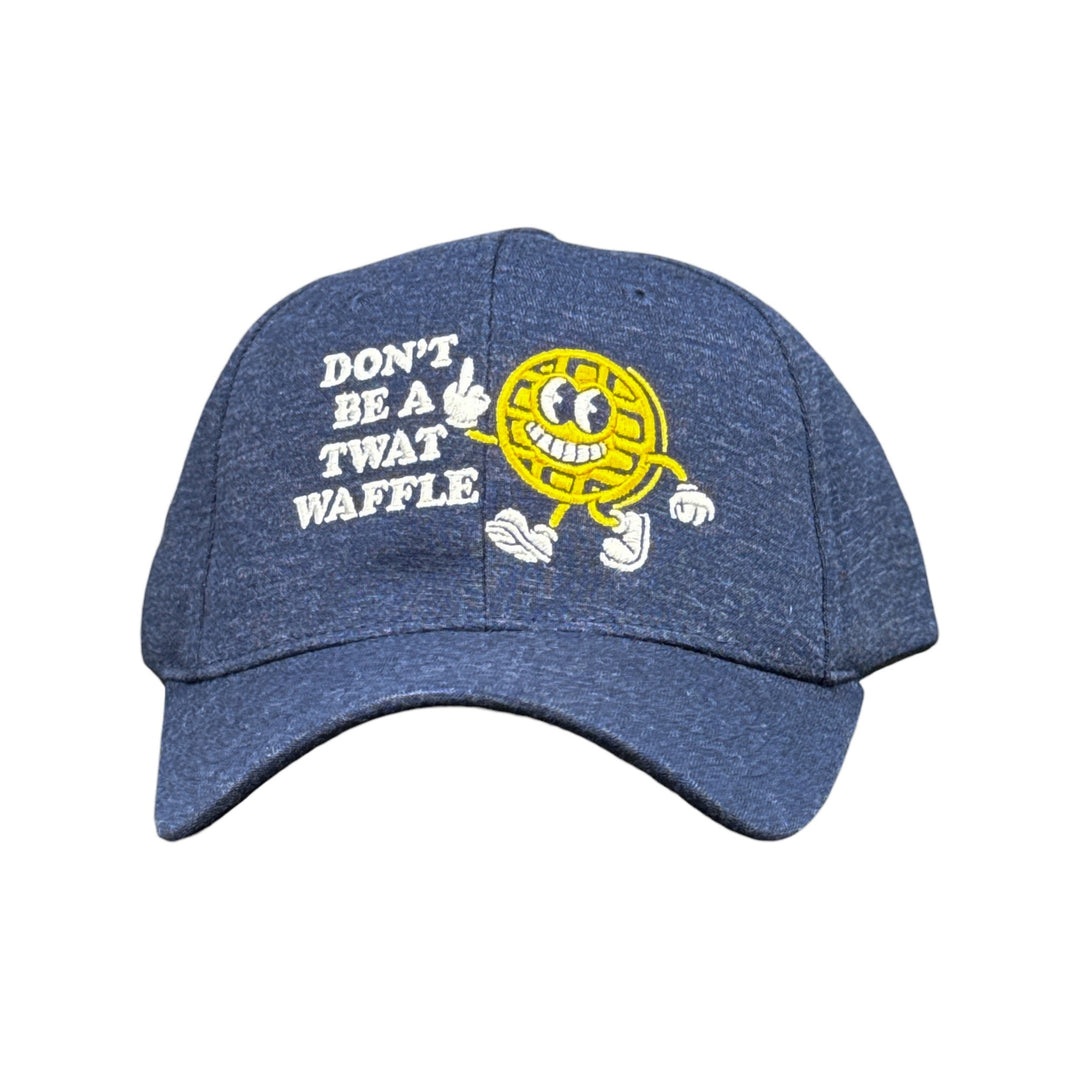 Funny Navy - Twat Waffle Dont Be A Twat Waffle Nerdy Offensive food Tee