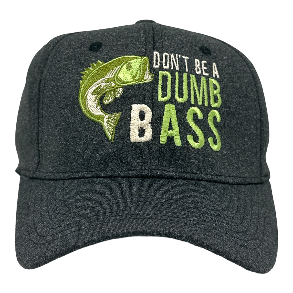 Funny Black - DUMB Dont Be A Dumb Bass Nerdy Fishing sarcastic Tee