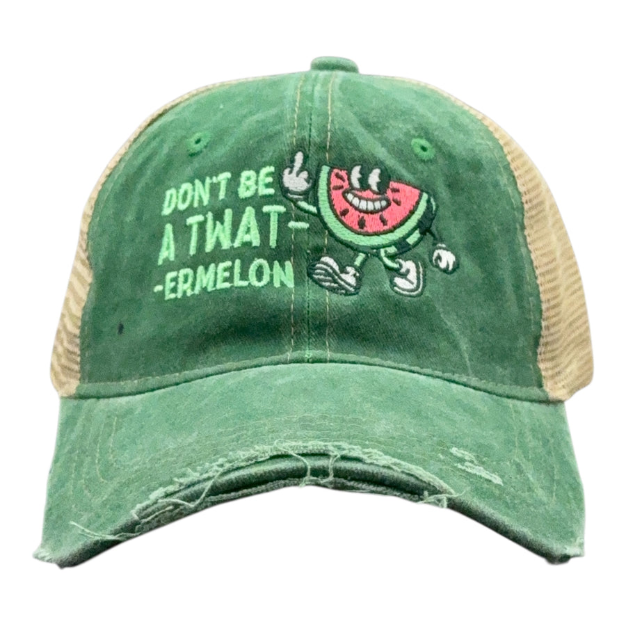 Funny Trucker Green - Twatermelon Twatermelon Nerdy Offensive food Tee