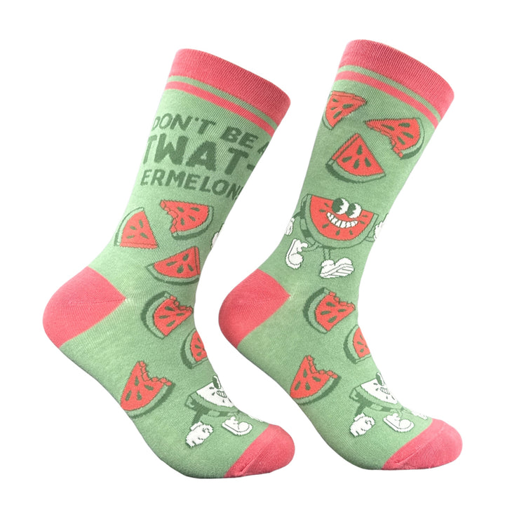 Funny Multi - Twatermelon Dont Be A Twatermelon Sock Nerdy food offensive Tee