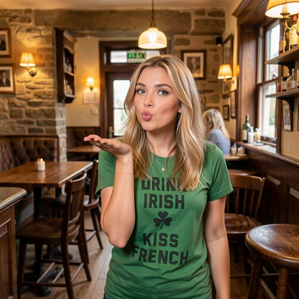 Drink Irish Kiss French Women's T Shirt