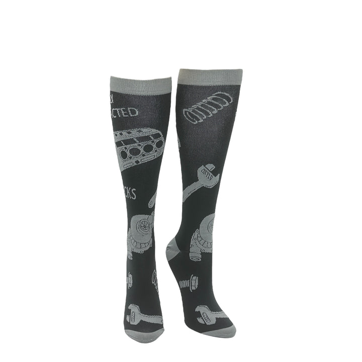 Easily Distracted By Blocks Compression Socks