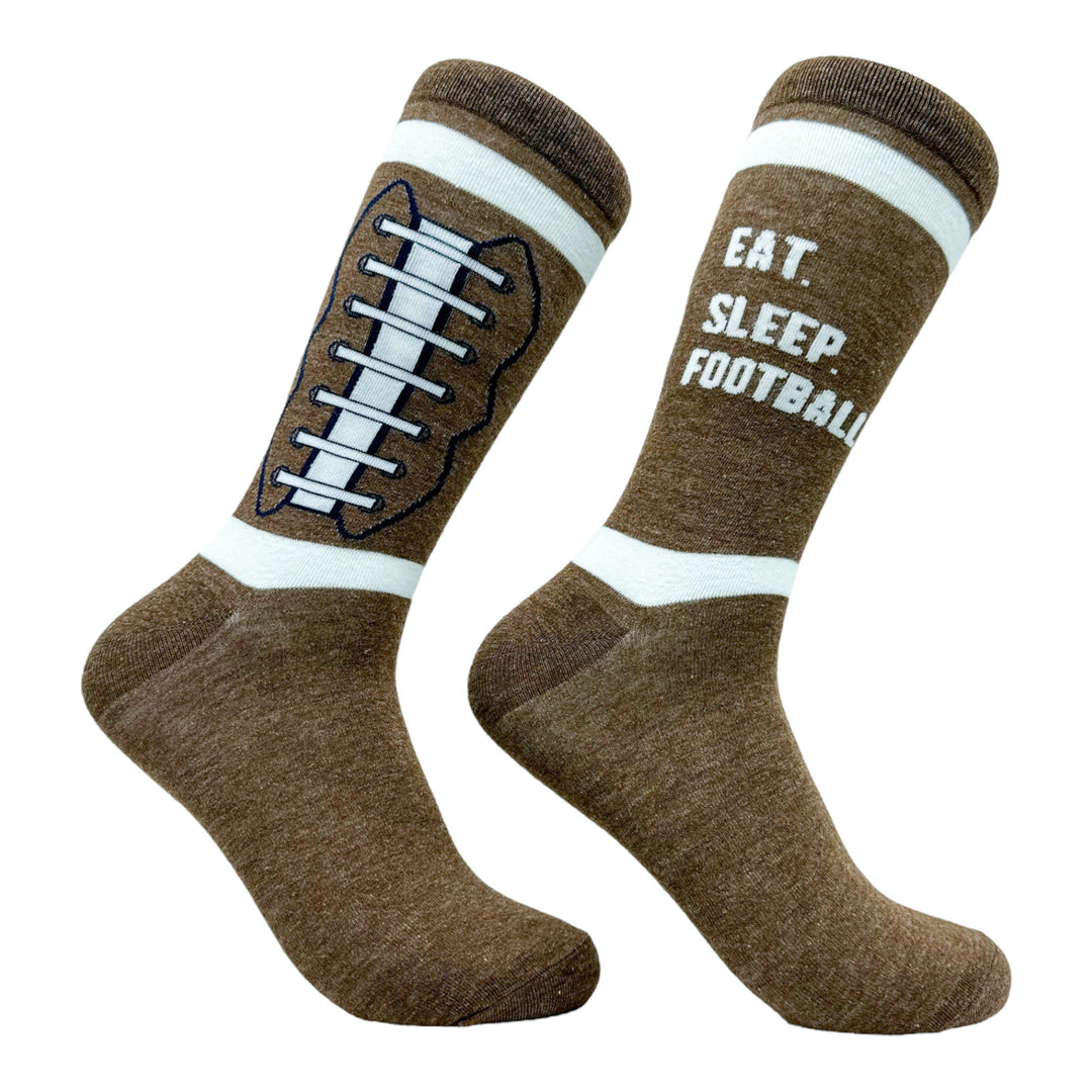 Funny Eat Sleep Football Men's Eat Sleep Football Sock Nerdy Football Tee