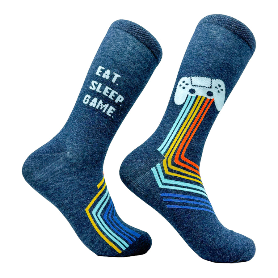 Funny Eat Sleep Game Funny Gaming Sock Nerdy Video Games Tee