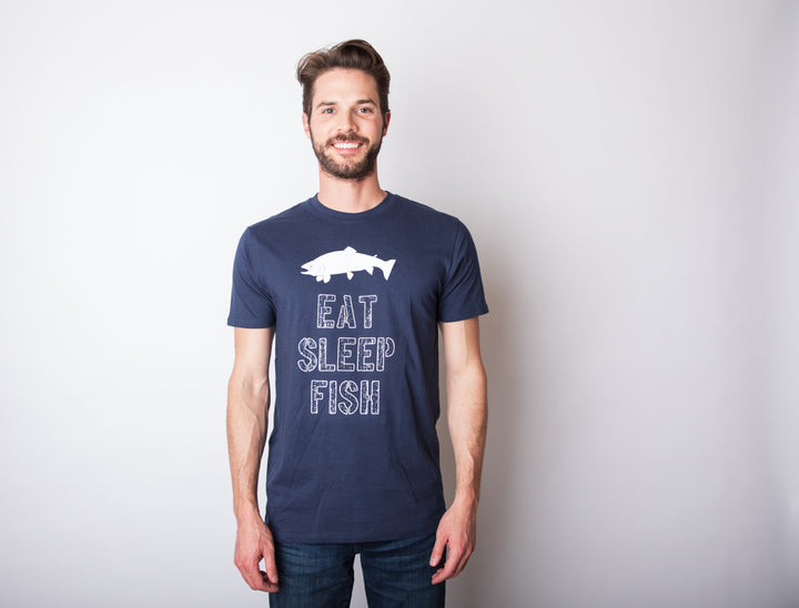 Eat Sleep Fish Men's T Shirt