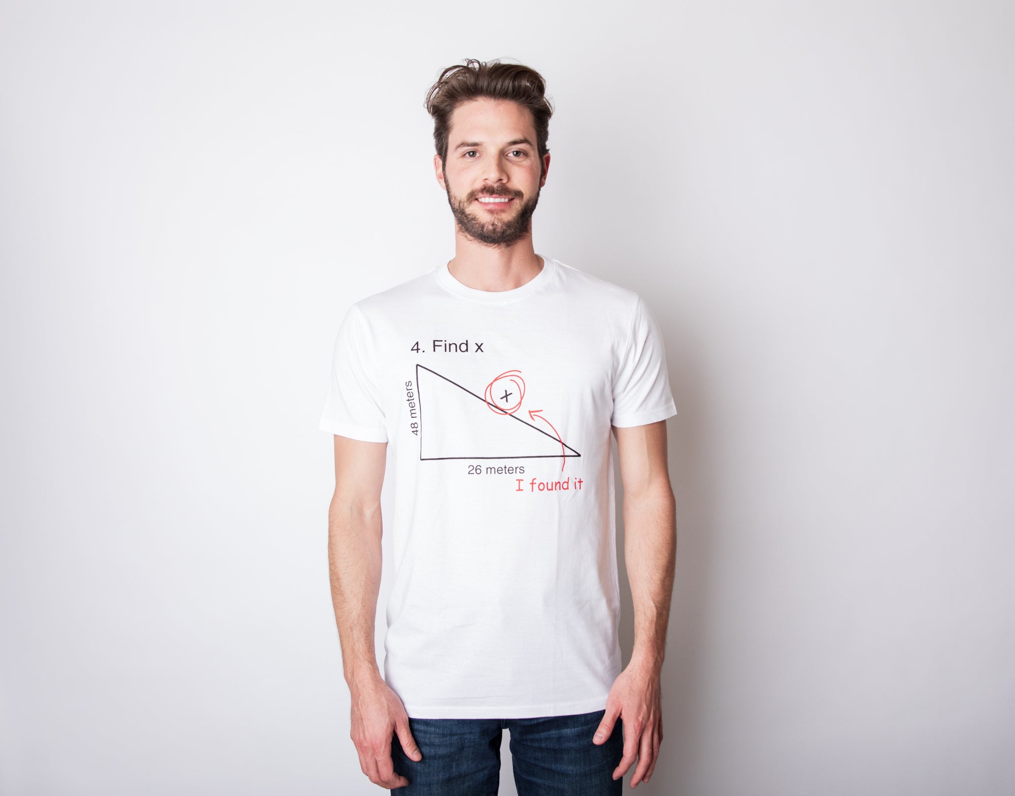 Funny White Find X Mens T Shirt Nerdy Science Tee