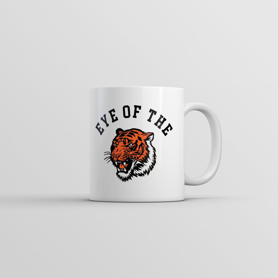 Funny White Eye Of The Tiger Coffee Mug Nerdy animal sarcastic Tee