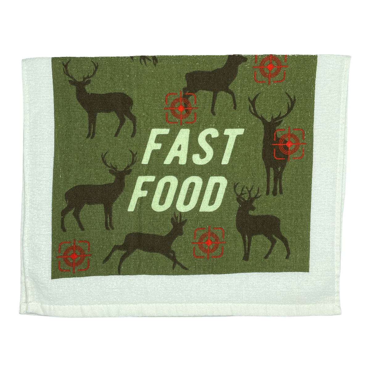 Funny Fast Food Deer Animal Tea Towels Nerdy Hunting Tee