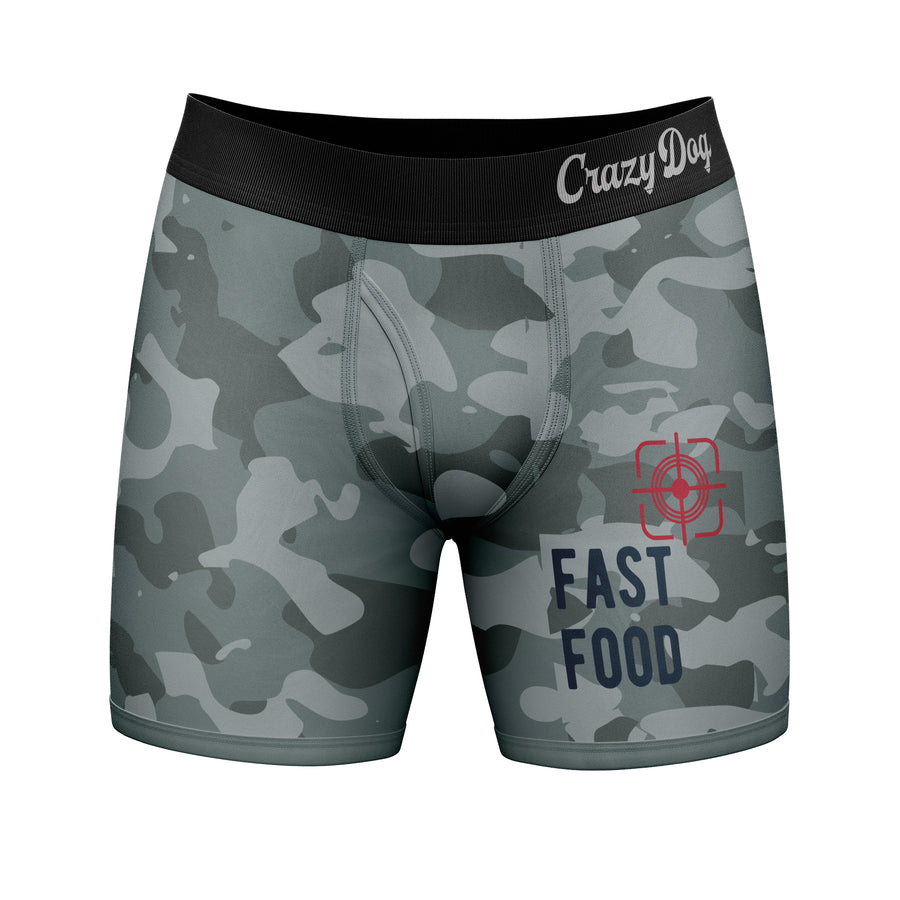 Funny Fast Food Fast Food Nerdy Father's Day Hunting Sarcastic Tee