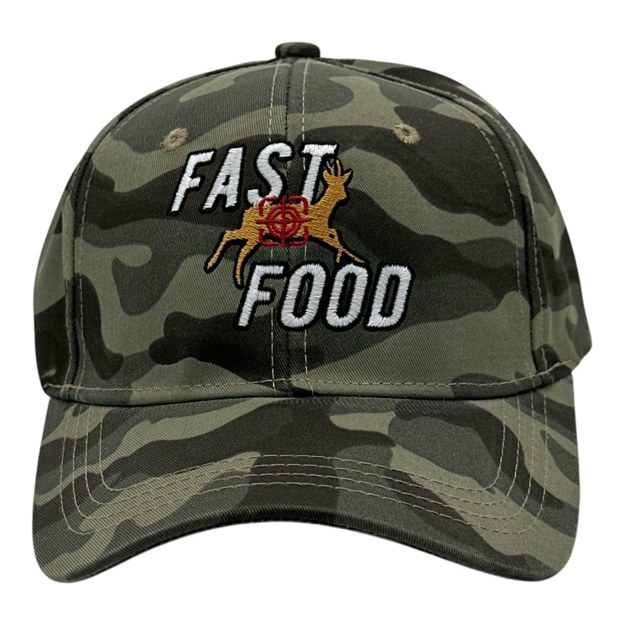 Funny Camo - Fast Food Fast Food Nerdy food hunting sarcastic Tee