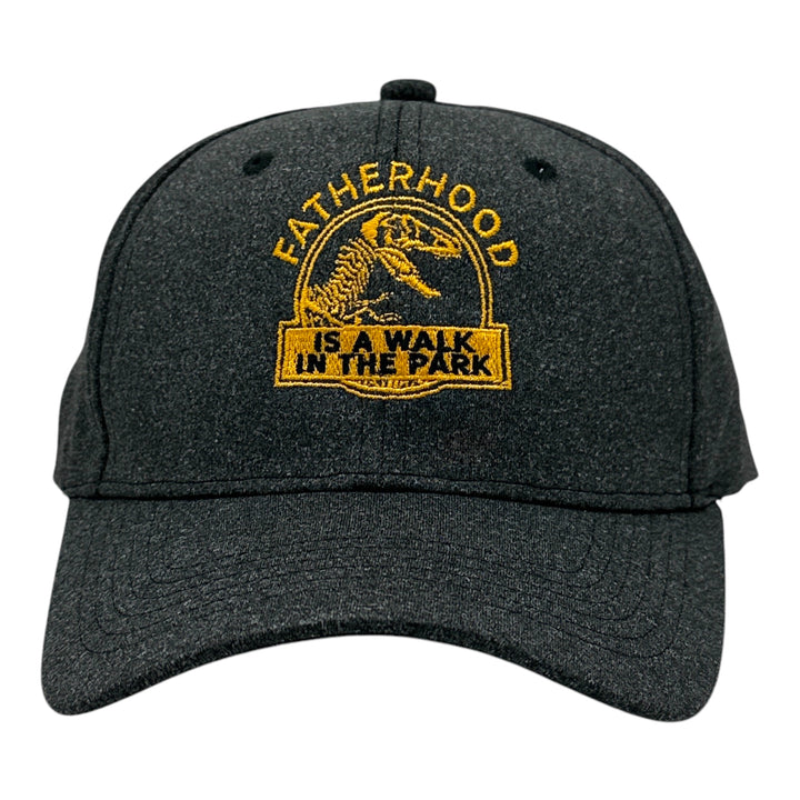 Funny Black - Fatherhood Park Fatherhood Is A Walk In The Park Nerdy Father's Day Dinosaur TV & Movies Tee