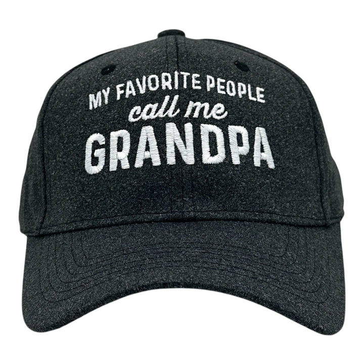 Funny Black - Call Me Grandpa My Favorite People Call Me Grandpa Nerdy Father's Day Tee