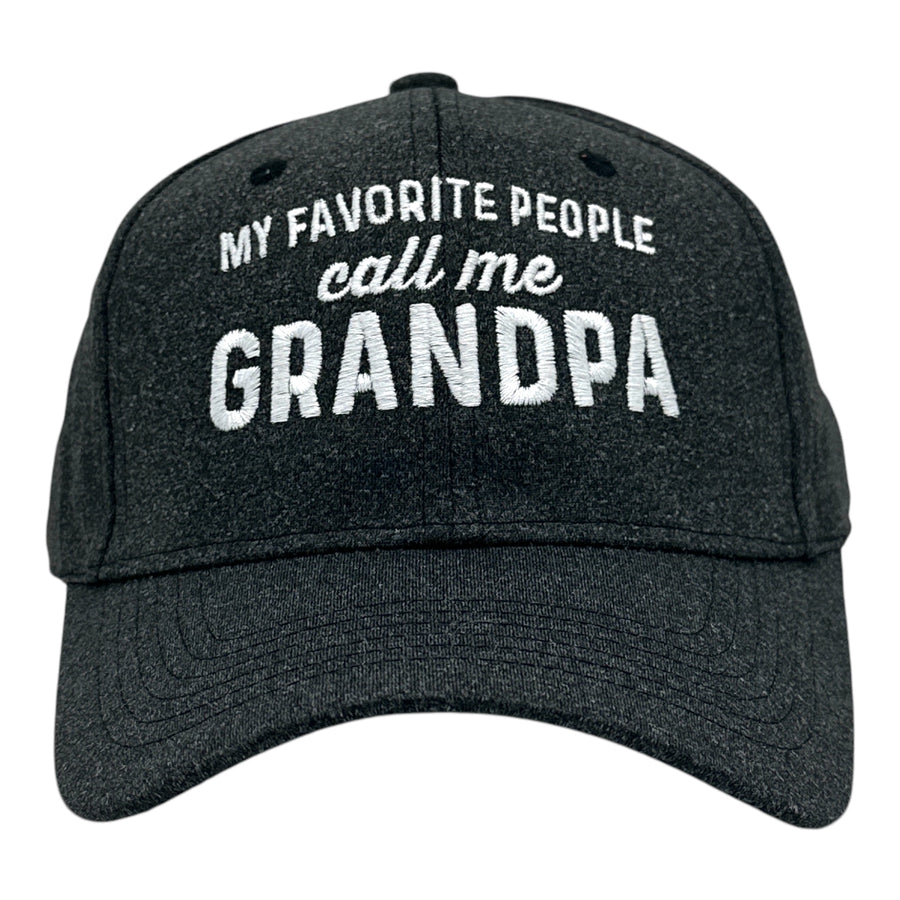 Funny Black - Call Me Grandpa My Favorite People Call Me Grandpa Nerdy Father's Day Tee
