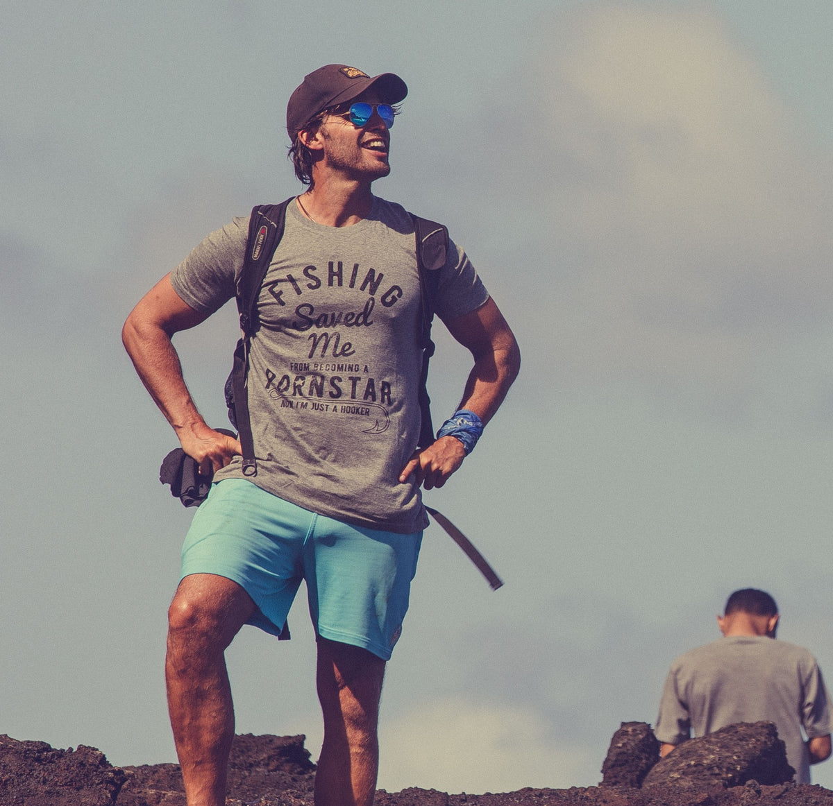 Fishing Saved Me Men&#39;s Tshirt